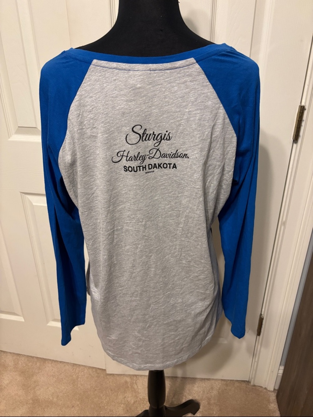 Harley Davidson Sociable Raglan T shirt - Picture 5 of 8